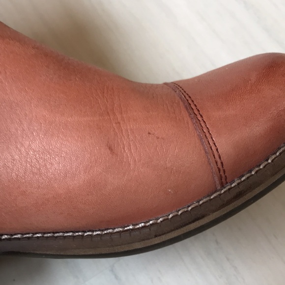 Latigo genuine leather rust color ankle boot - Picture 3 of 9